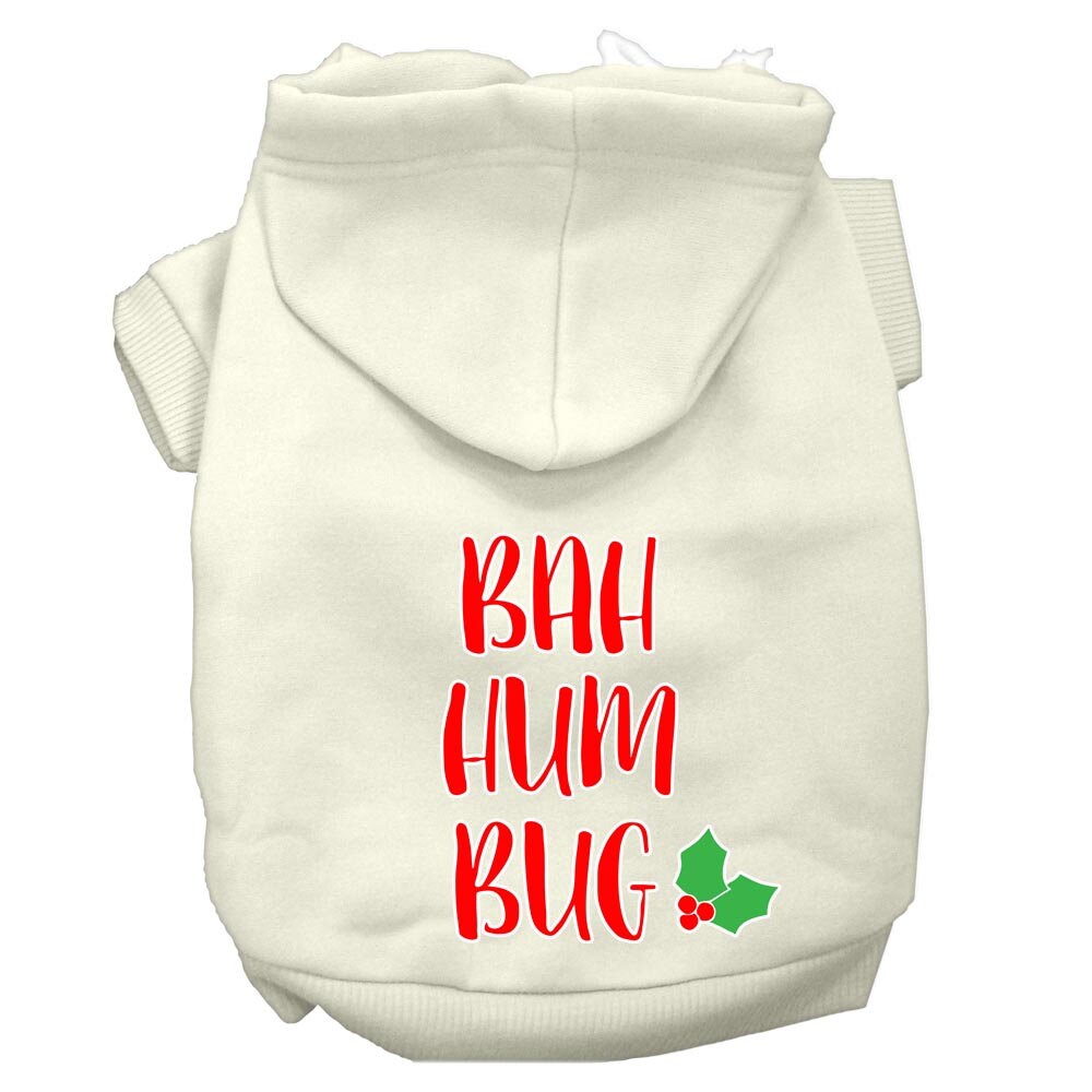 Christmas Pet Hoodie Screen Printed, "Bah Humbug"