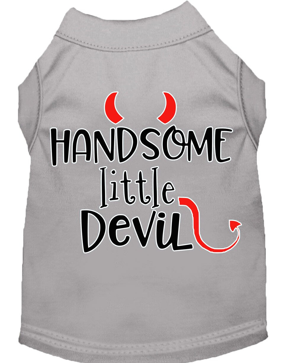 Pet Shirt "Handsome Little Devil" Gray