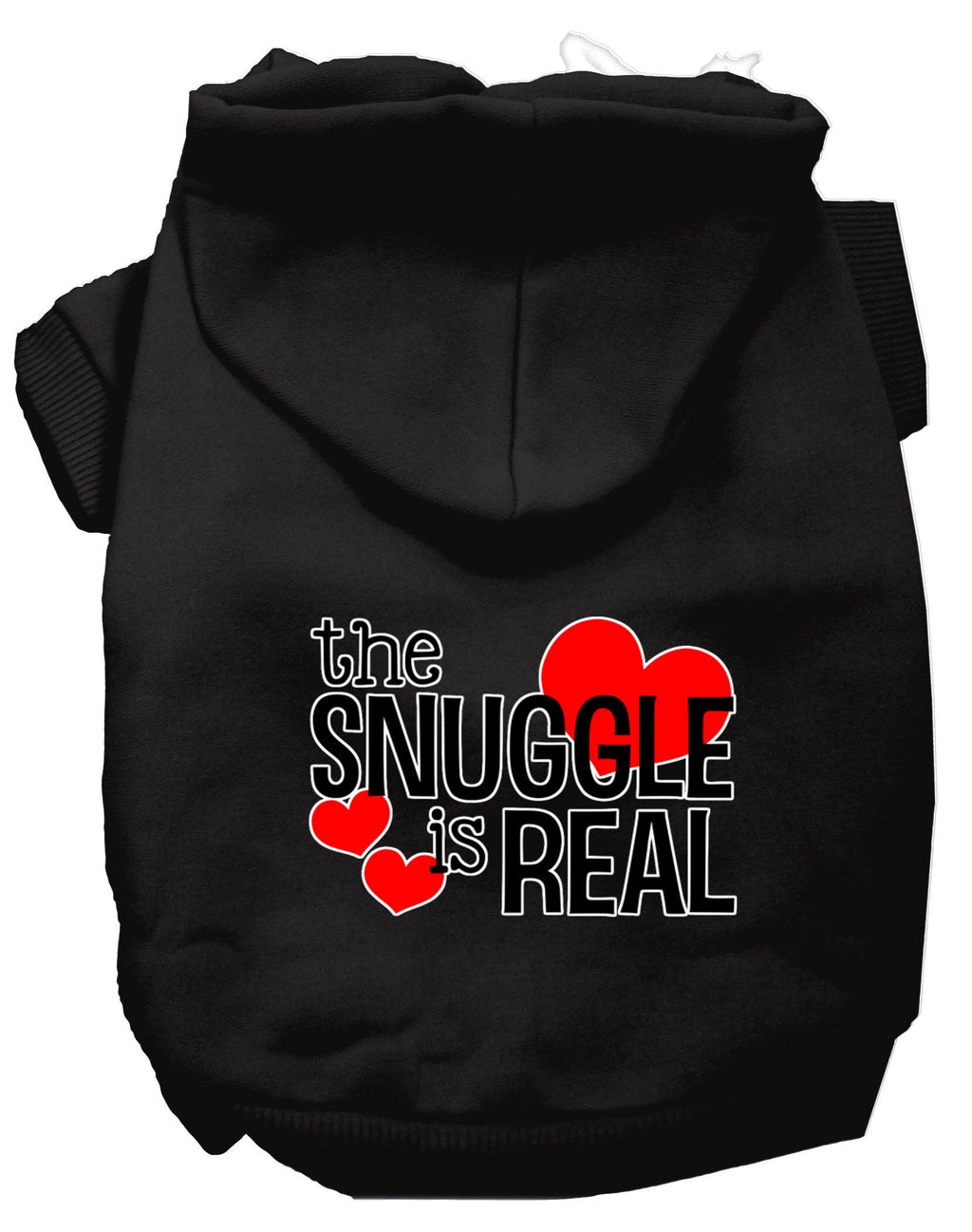 Pet Hoodie "The Snuggle Is Real" Black