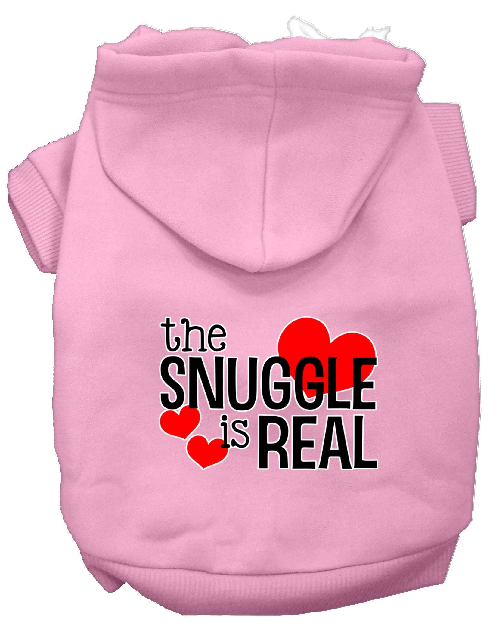Pet Hoodie "The Snuggle Is Real" Light Pink