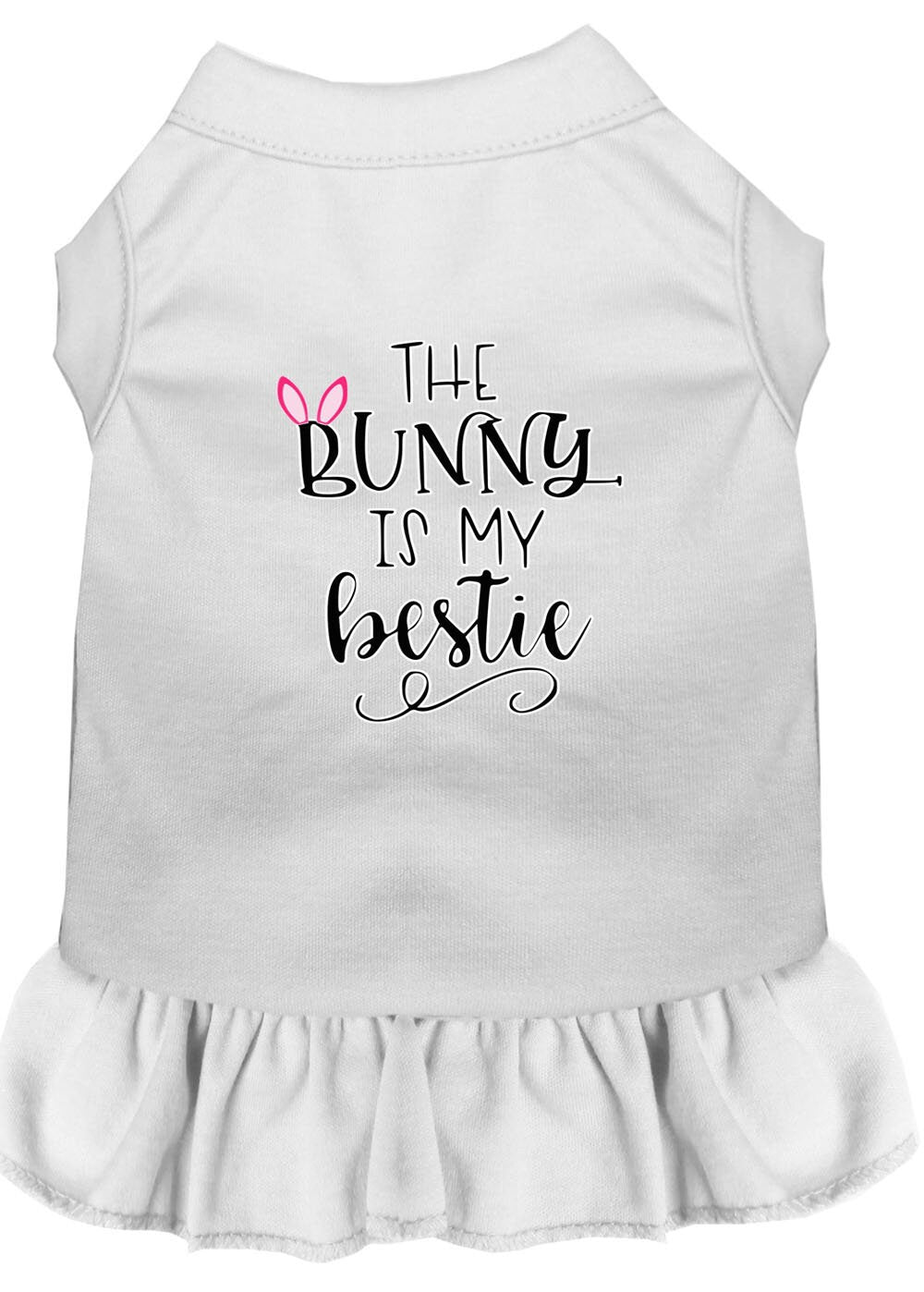 Pet Dress "The Bunny Is My Bestie" Baby Blue