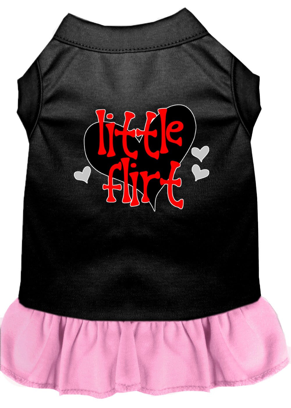Pet Dress "Little Flirt" Black W Light Pink