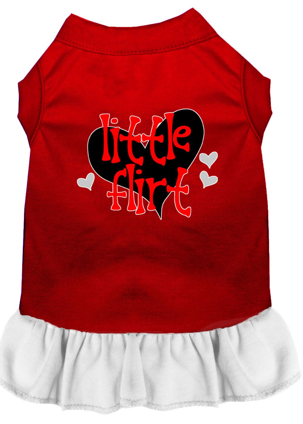 Pet Dress "Little Flirt" Red W White