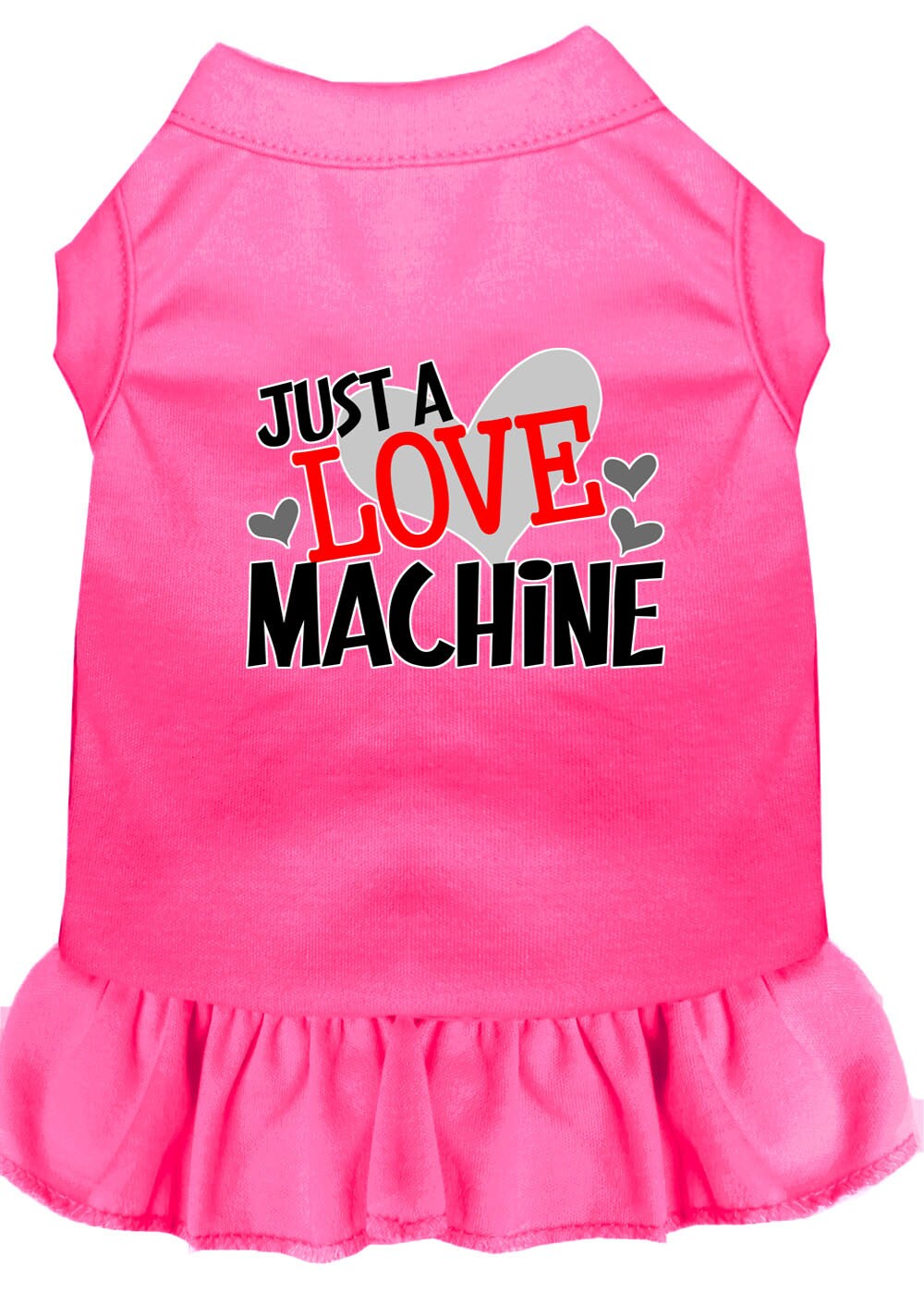 Pet Dress "Just A Love Machine" Bright Pink