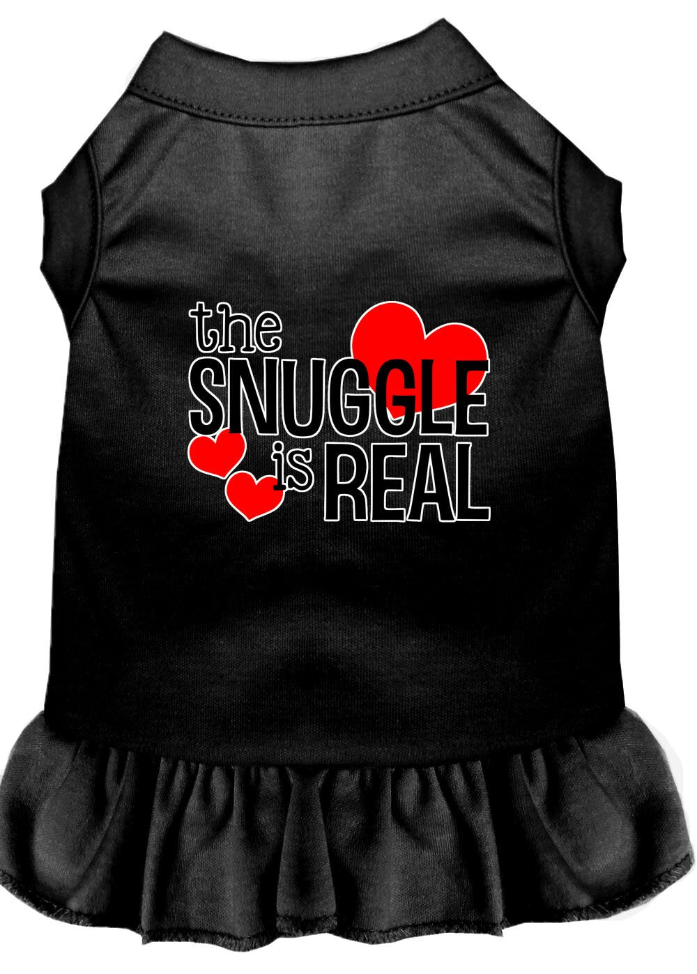 The Snuggle Is Real Pet Dress Black