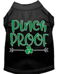 Pet Shirt Screen Printed, "Pinch Proof" Black