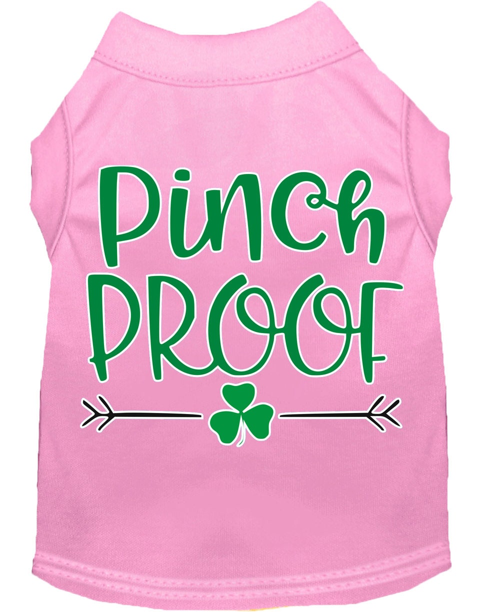 Pet Shirt Screen Printed, "Pinch Proof" Light Pink