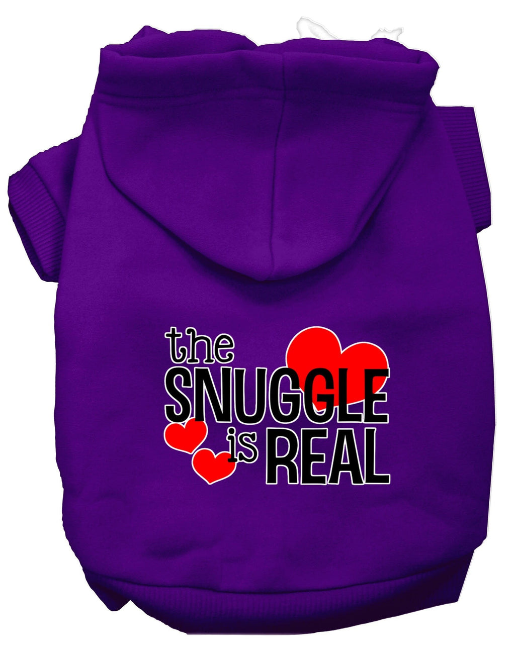 Pet Hoodie "The Snuggle Is Real" Purple