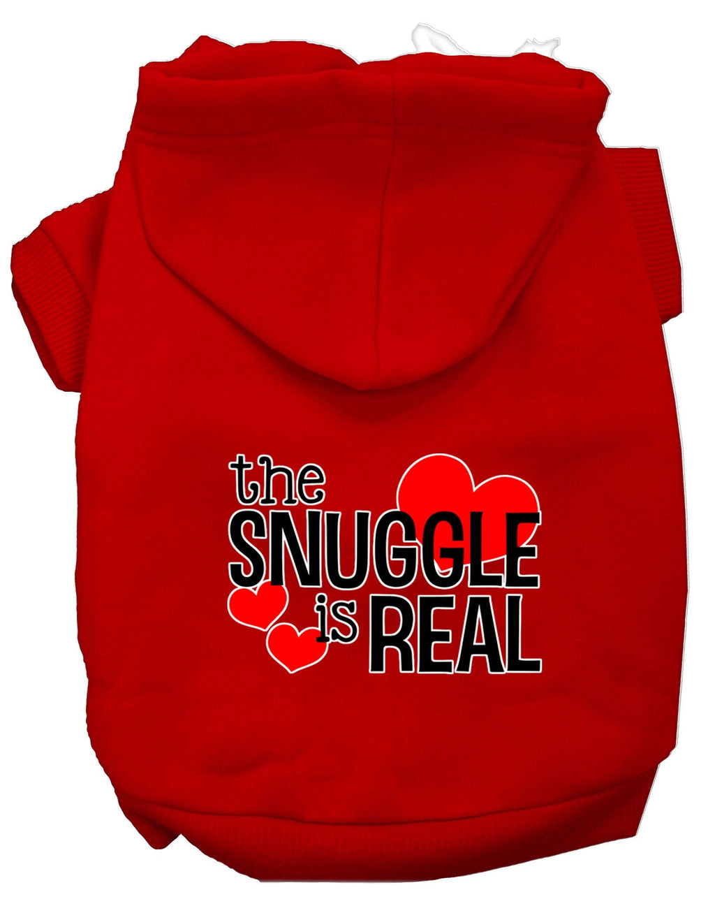 Pet Hoodie "The Snuggle Is Real" Red