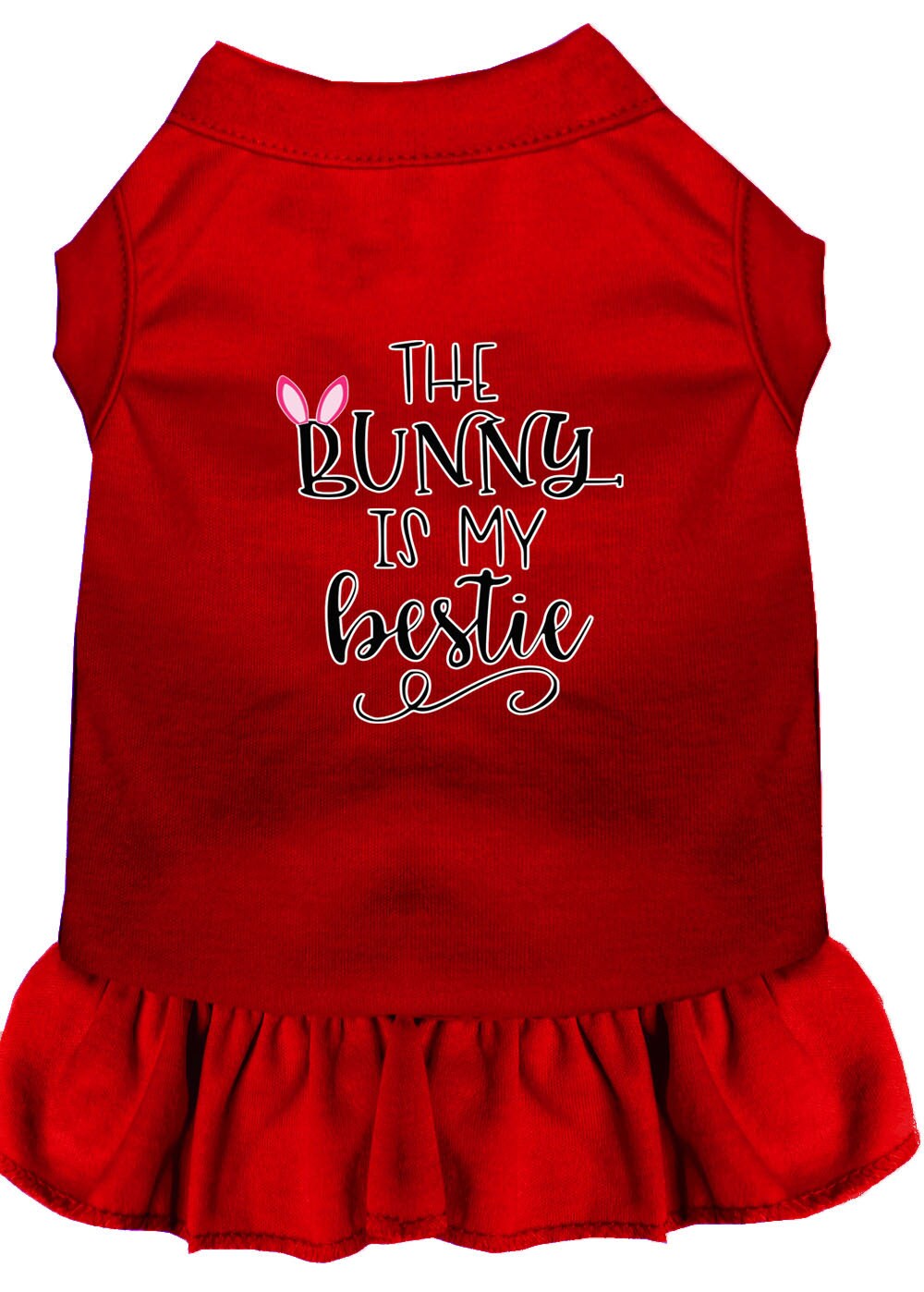 Pet Dress "The Bunny Is My Bestie" Baby Blue