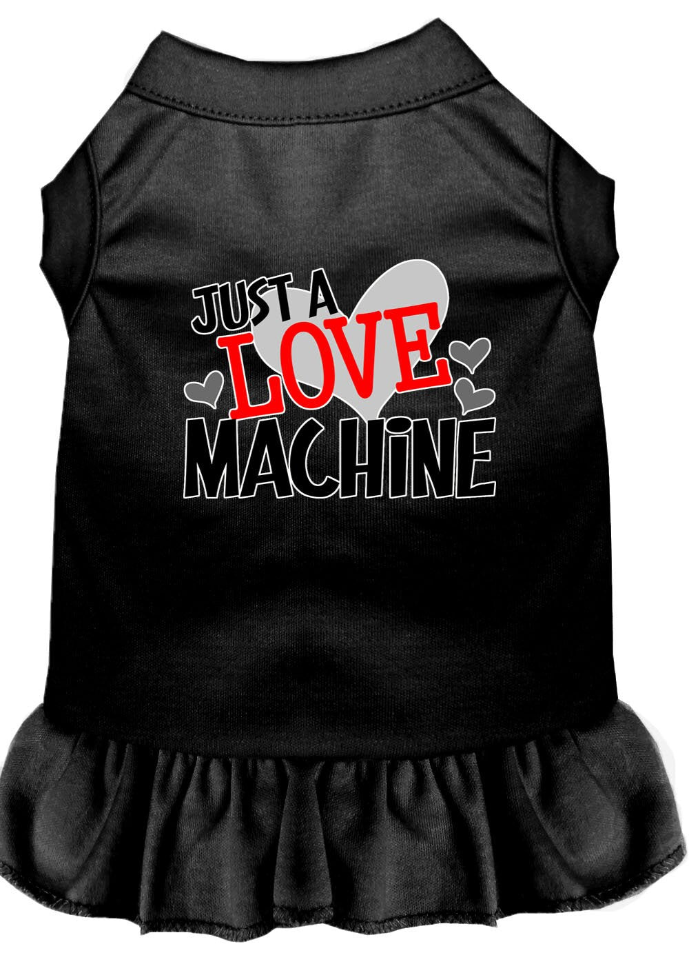 Pet Dress "Just A Love Machine" Black