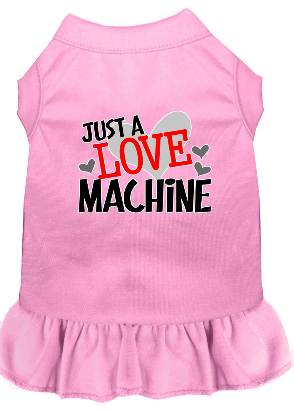 Pet Dress "Just A Love Machine" Light Pink