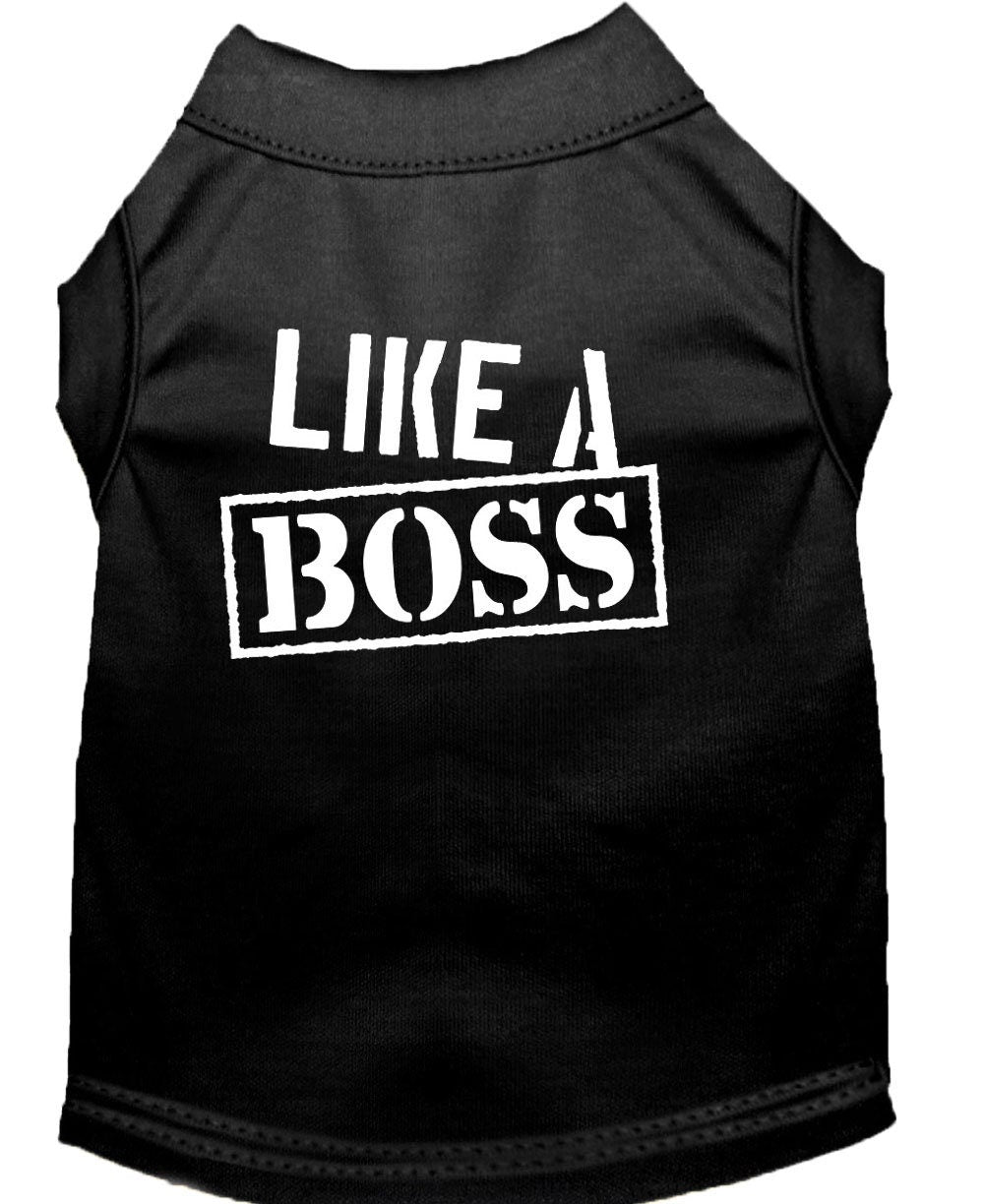 Pet Shirt "Like A Boss" Black