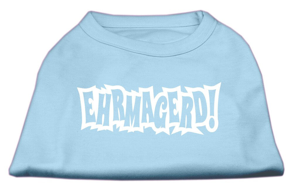 Pet Shirt "Ehrmagerd!" Baby Blue