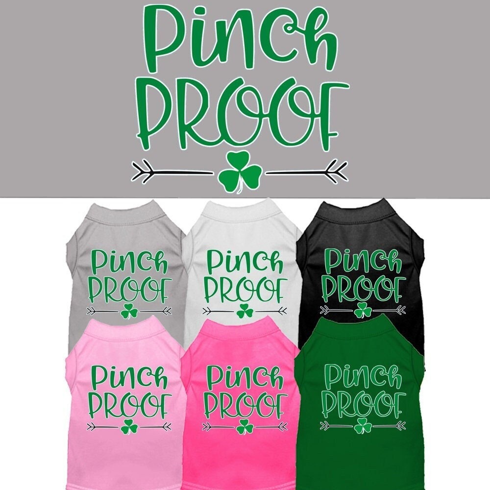 Pet Shirt Screen Printed, "Pinch Proof"