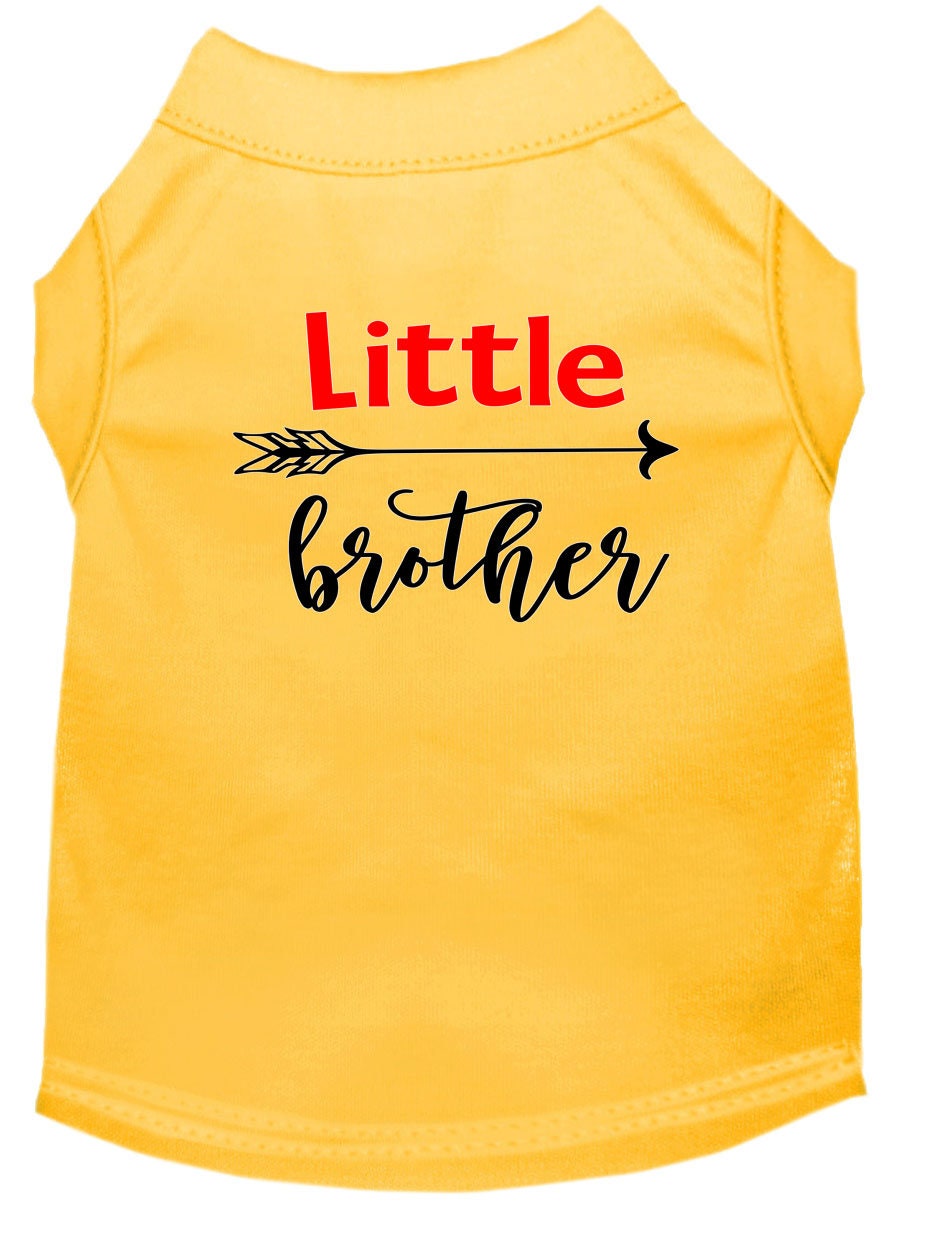 Pet Shirt "Little Brother" Yellow