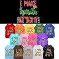 Christmas Pet Dog & Cat Shirt Screen Printed, "I Make Spirits Bright"