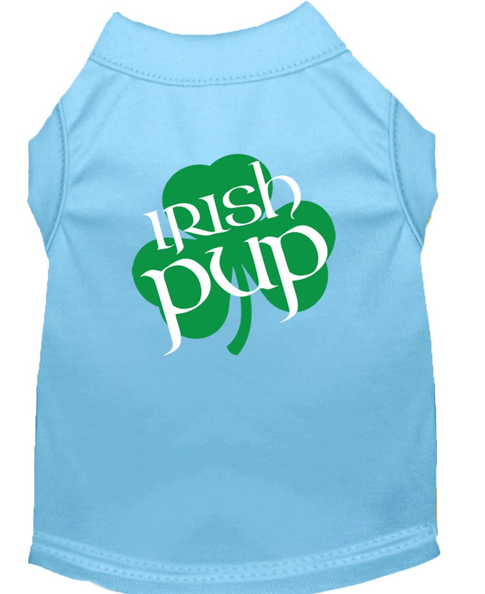Pet Shirt "Irish Pup" Baby Blue
