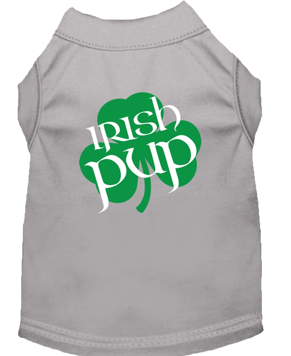 Pet Shirt "Irish Pup" Gray