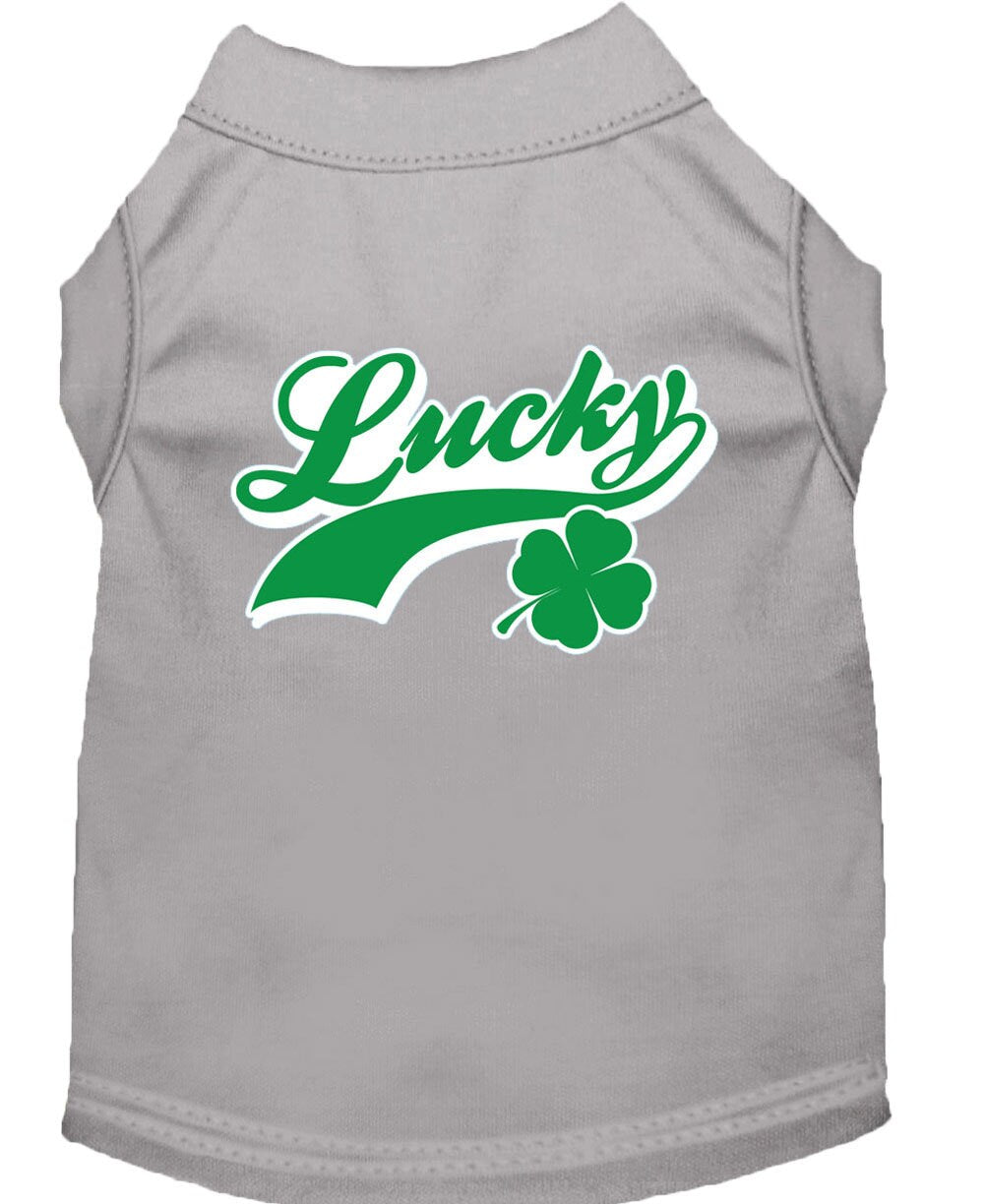 Pet Shirt "Lucky Swoosh" Grey