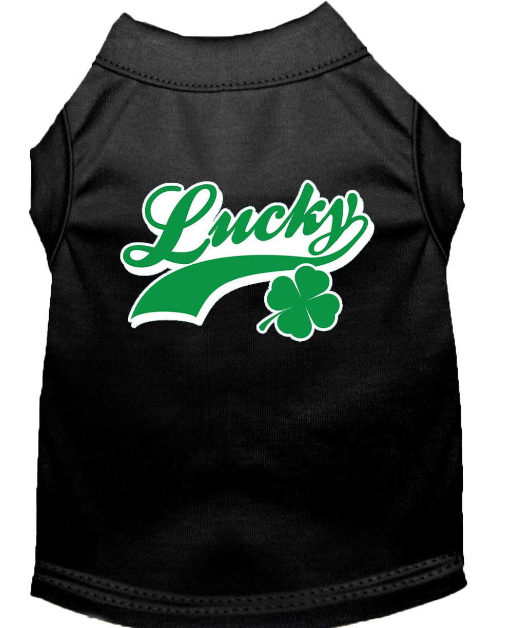 Pet Shirt "Lucky Swoosh" Black