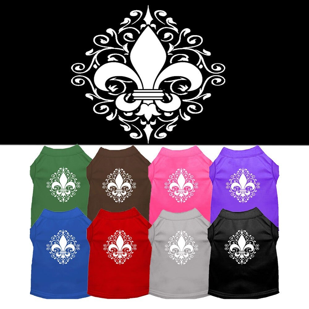 Pet Shirt "Henna Fleur De Lis"