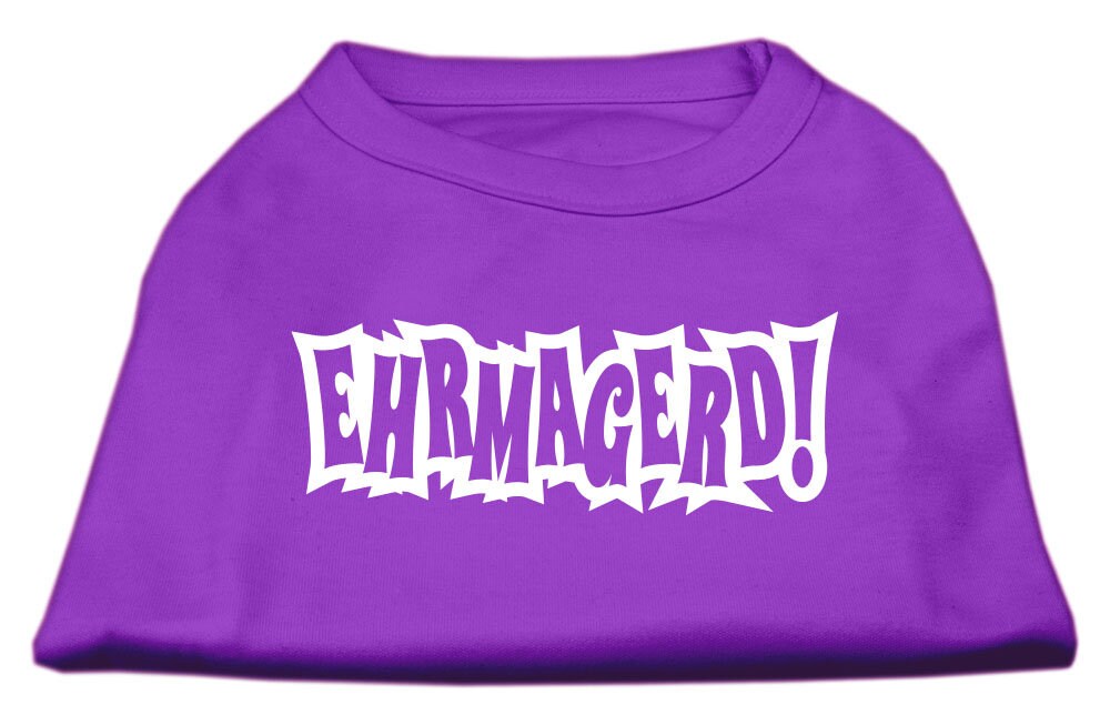 Pet Shirt "Ehrmagerd!" Purple