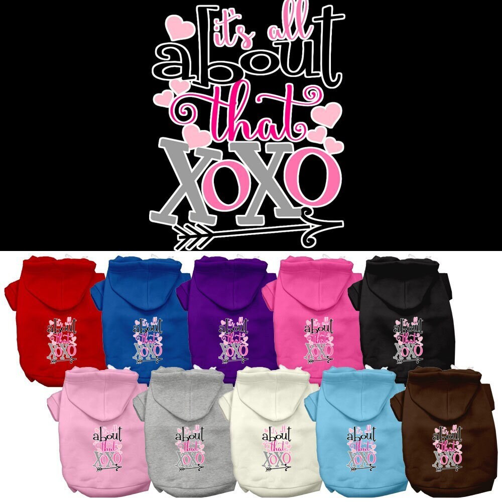 Pet Hoodie "All About That XOXO"