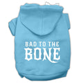 Pet Hoodie "Bad To The Bone" Baby Blue