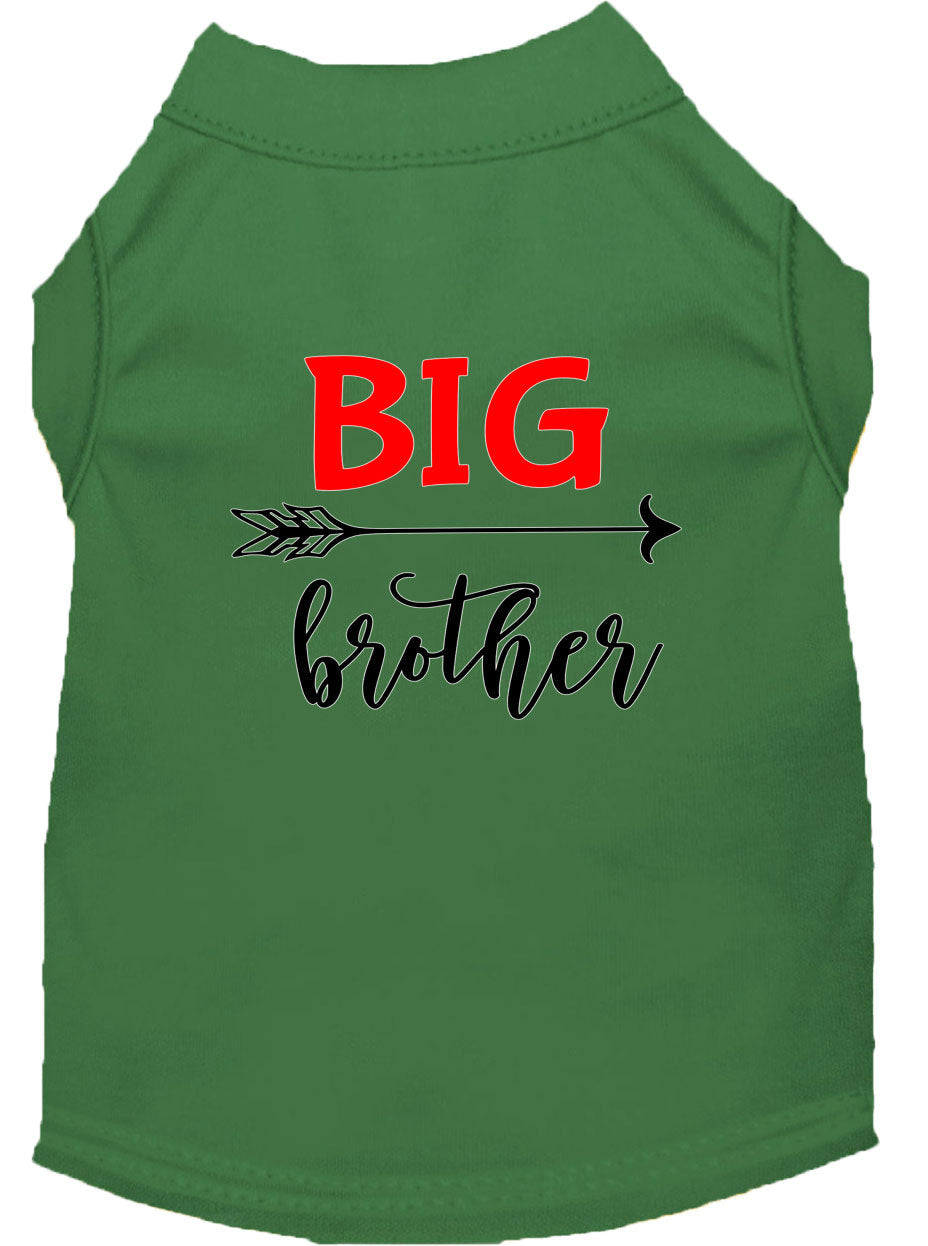 Pet Shirt "Big Brother" Emerald Green