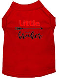 Pet Shirt "Little Brother" Red