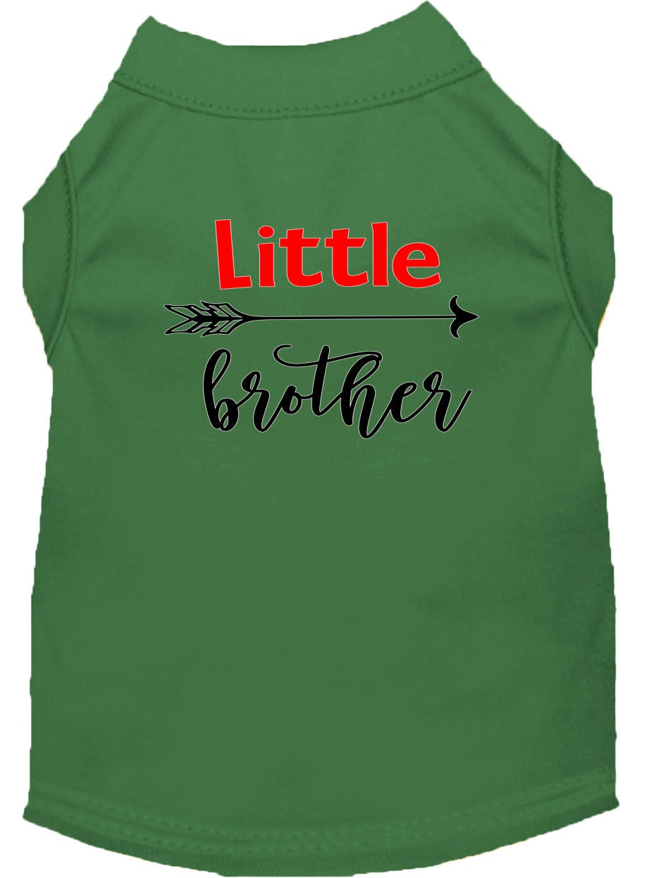 Pet Shirt "Little Brother" Emerald Green