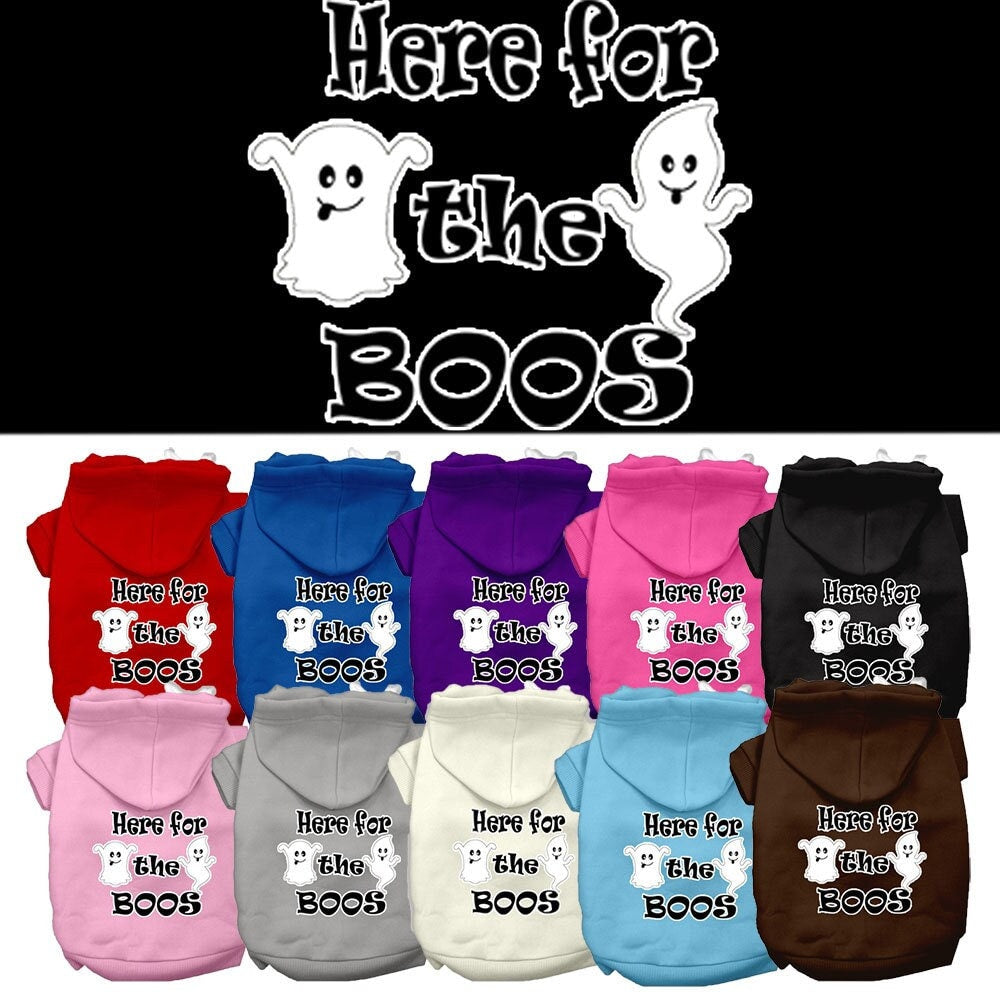 Halloween Pet Hoodie "Here For The Boos"