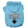Pet Hoodie "Happy Meter" Baby Blue
