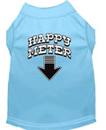 Pet Shirt "Happy Meter" Baby Blue