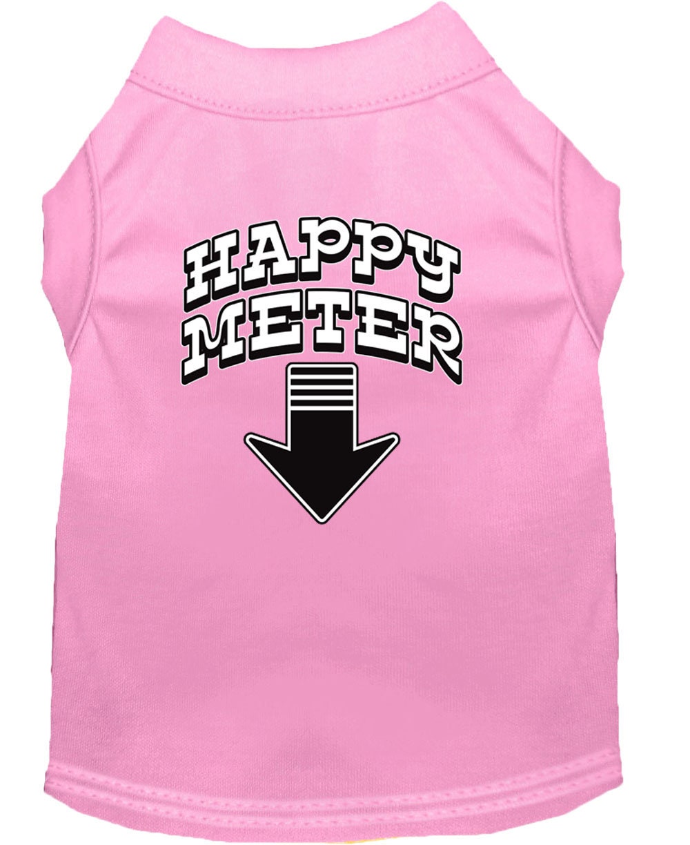 Pet Shirt "Happy Meter" Light Pink