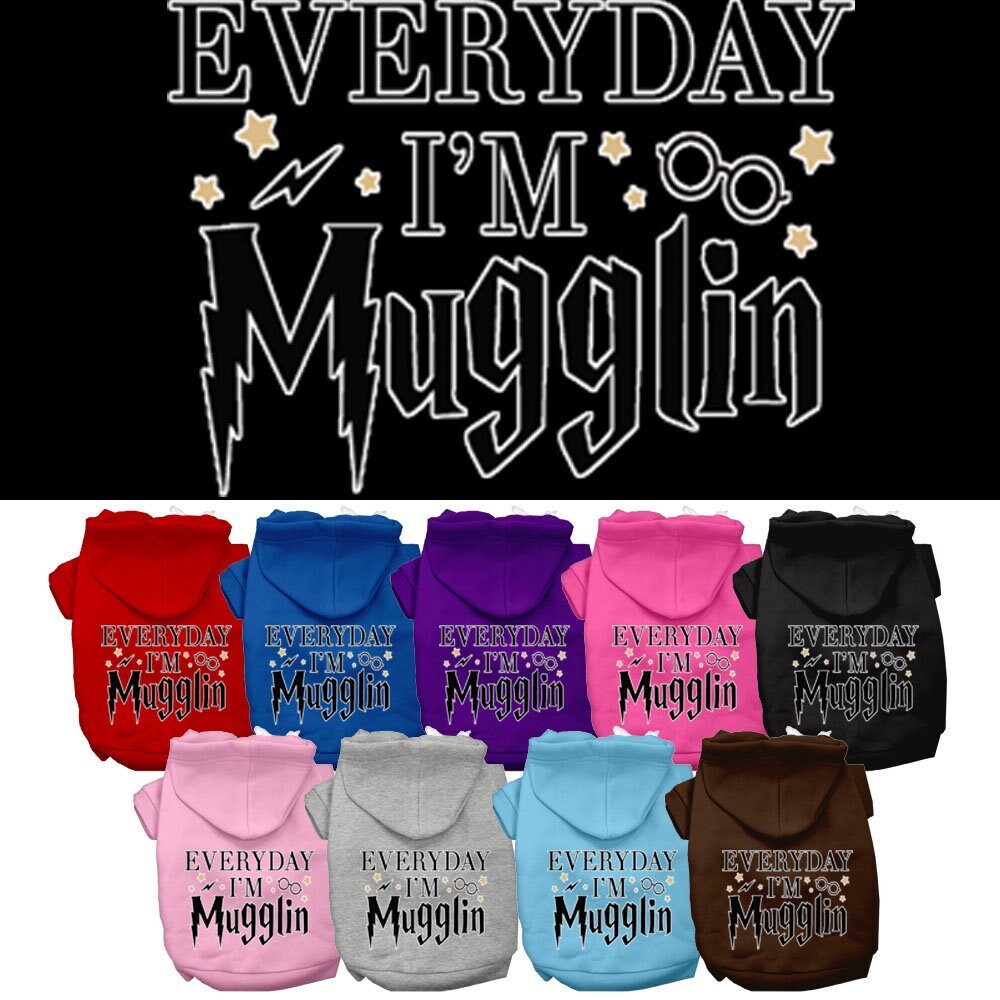 Pet Hoodie "Everyday I'm Mugglin"