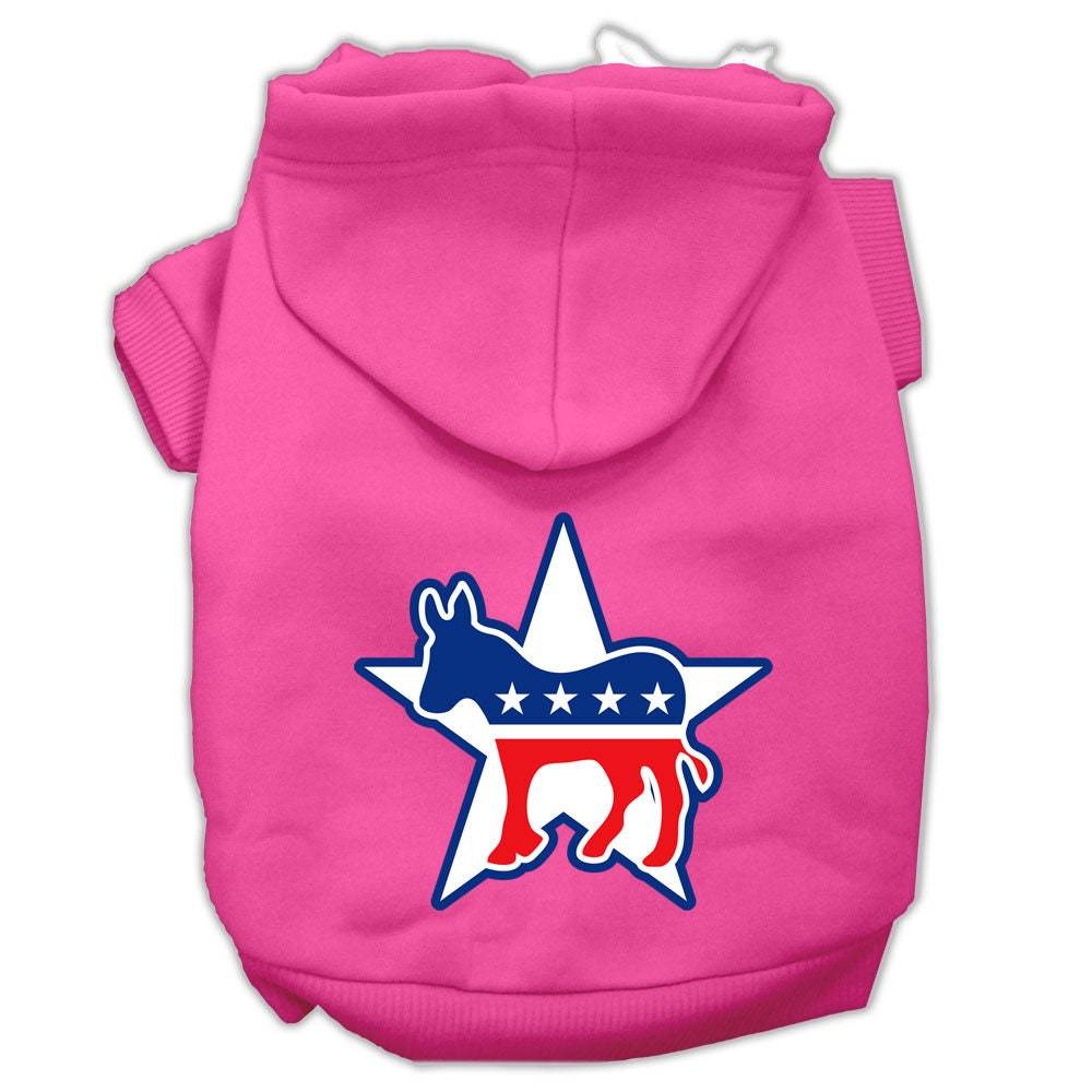 Pet Hoodie Screen Printed, "Democrat"