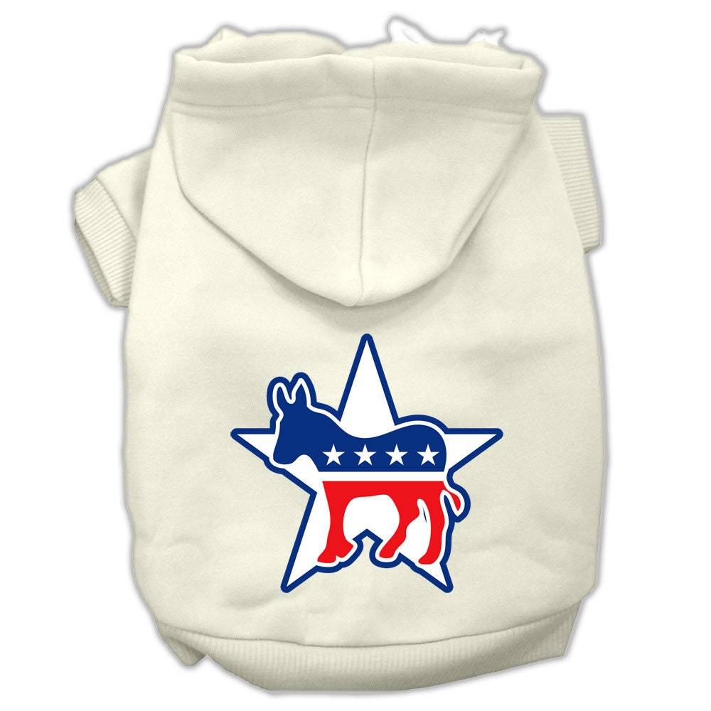 Pet Hoodie Screen Printed, "Democrat"