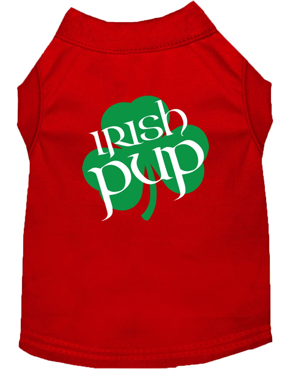 Pet Shirt "Irish Pup" Red