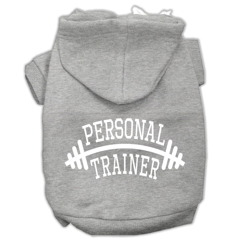 Pet Hoodie "Personal Trainer" Gray