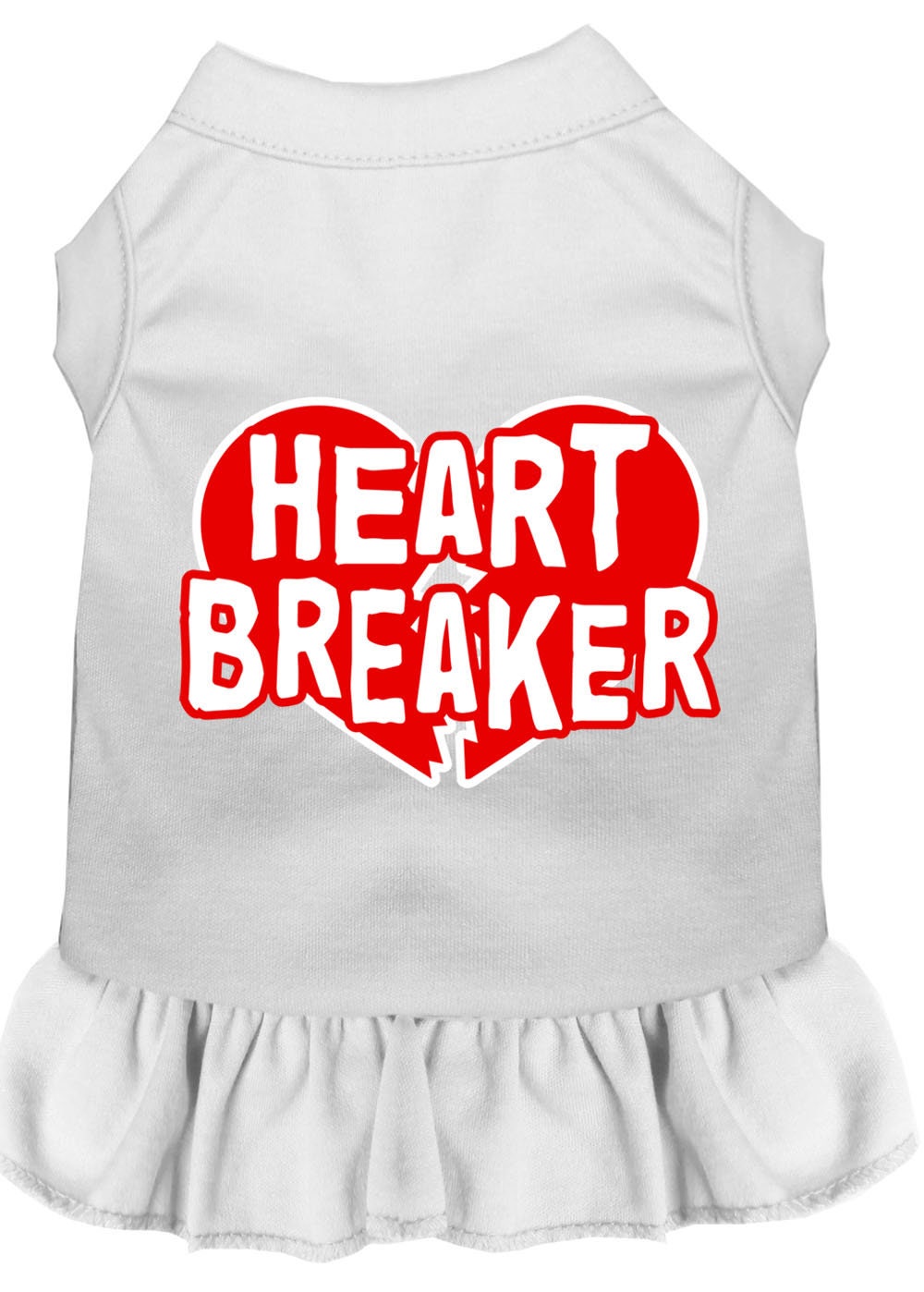 Pet Dress "Heart Breaker" White
