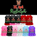 Christmas Pet Dress Screen Printed, "Team Rudolph"