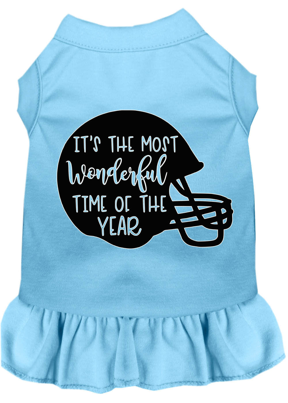 Pet Dress "Most Wonderful Time of the Year (Football)" Baby Blue