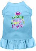 Pet Dress "Laissez Les Bons Temps Rouler" Baby Blue
