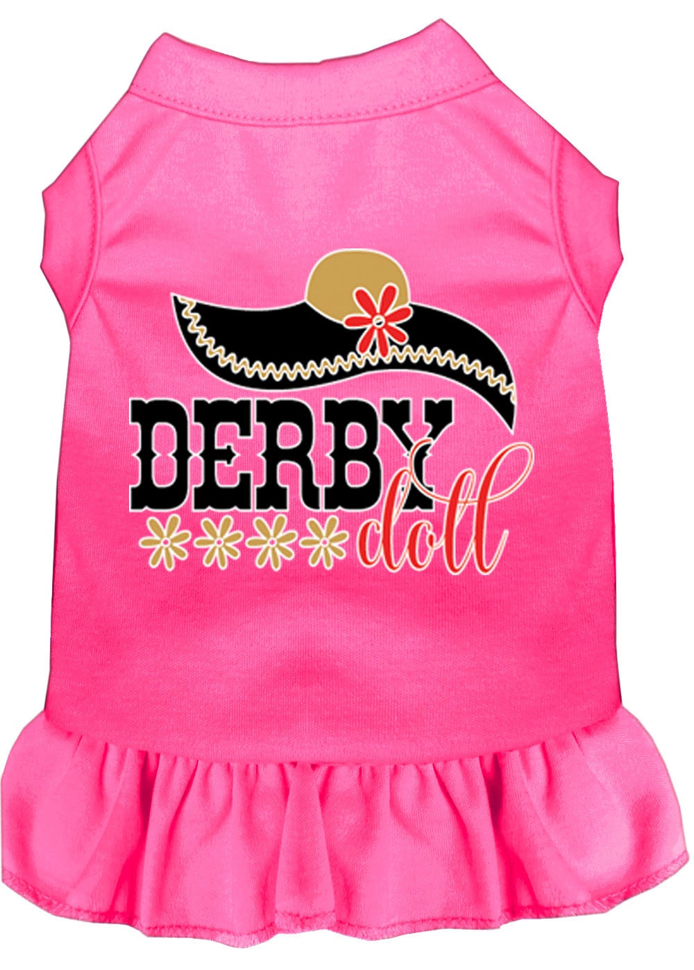Pet Dress "Derby Doll" Bright Pink