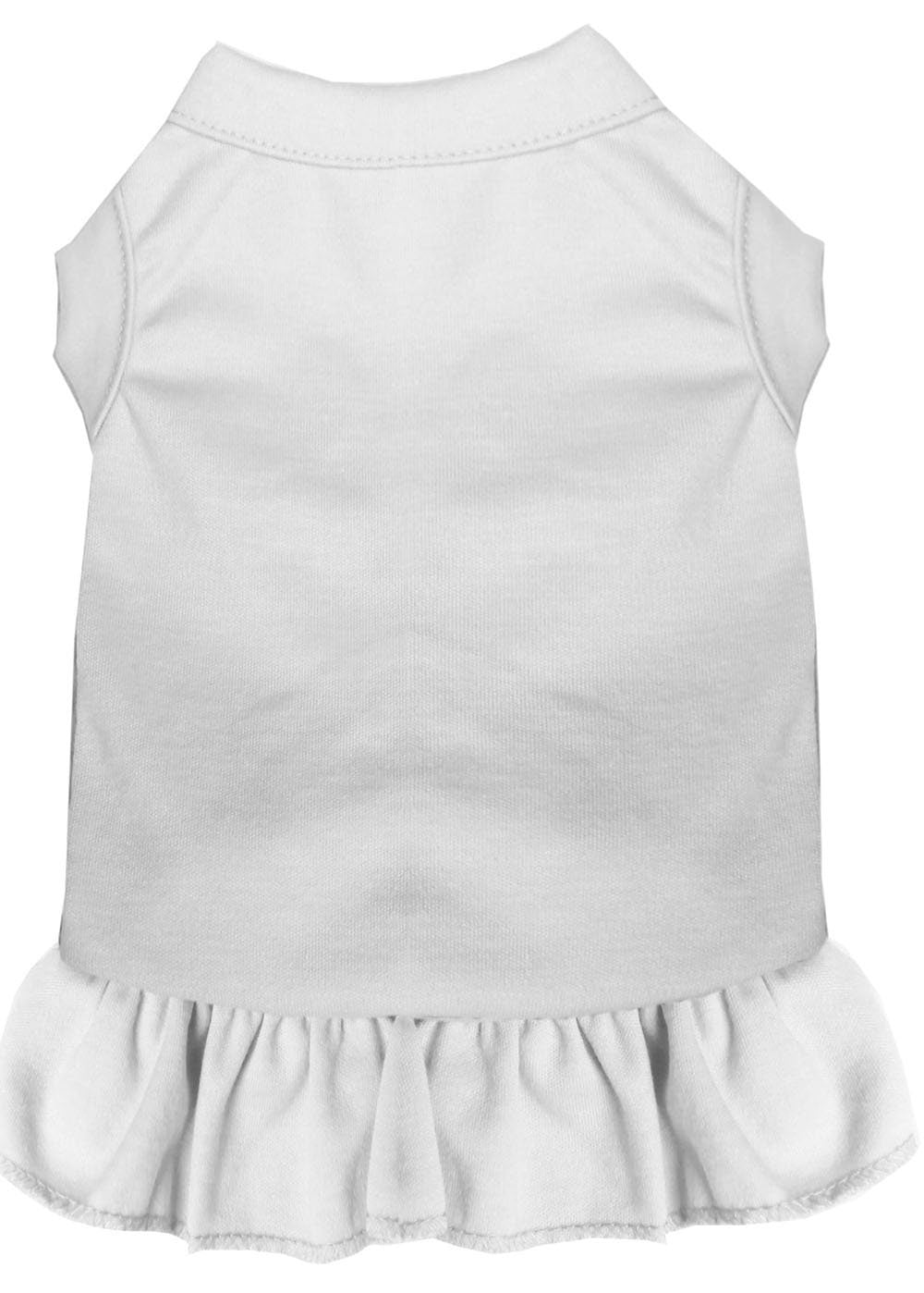 Plain Pet Dog & Cat Dress White