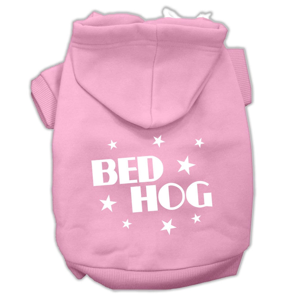 Pet Hoodie "Bed Hog" Light Pink
