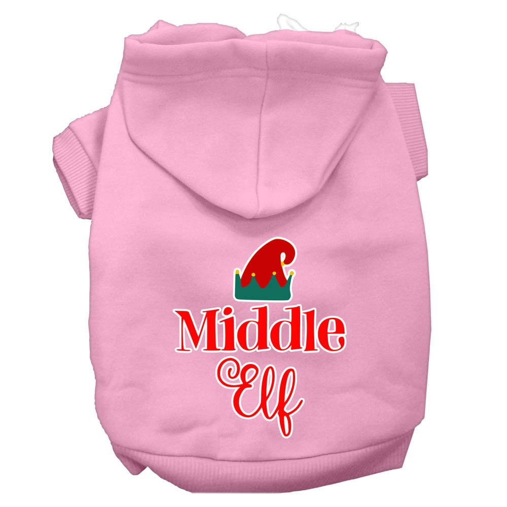 Christmas Pet Hoodie Screen Printed, "Middle Elf"