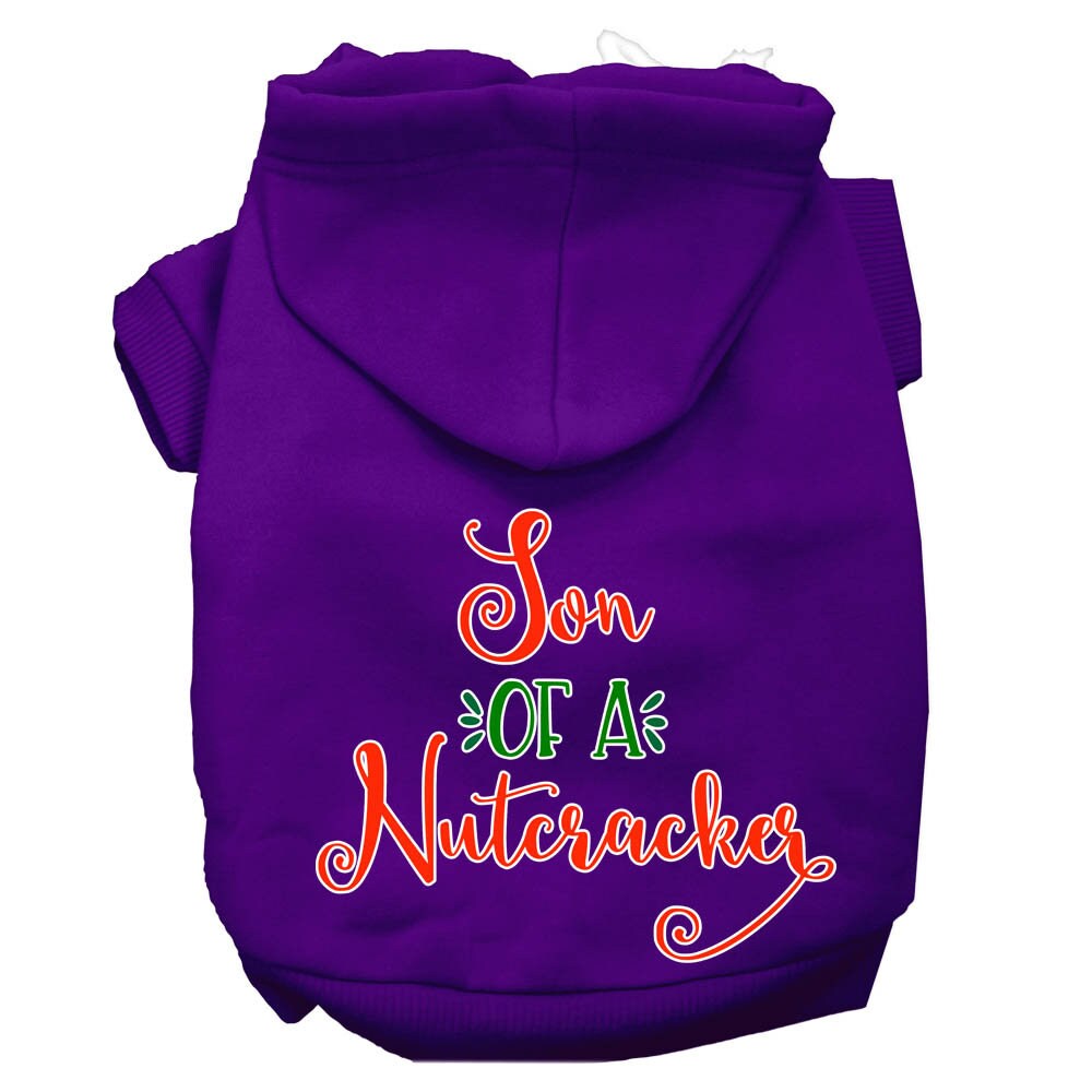 Christmas Pet Hoodie Screen Printed, "I Hope Rudolph Eats The Naughty List"